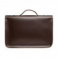 Zatchels Classic Satchel Dark Brown Handle 14.5-inch